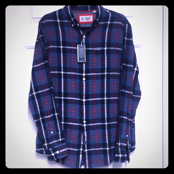ORIGINAL  PENGUIN | Plaid Casual Button Down - Picture 1 of 11